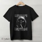 Playera Un verdadero hombre nunca habla mal de Lopez Obrador
